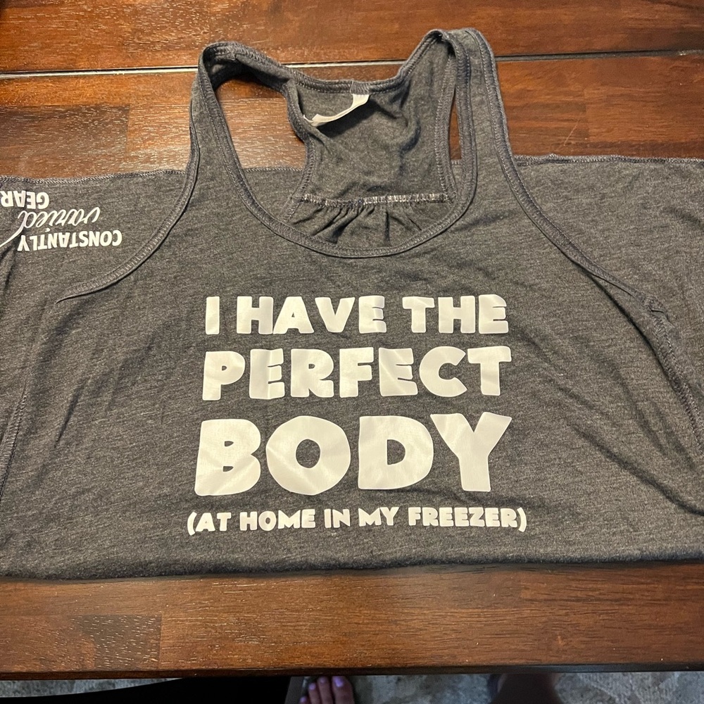 Women's Funny Gray Graphic Tank Top
